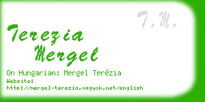 terezia mergel business card
